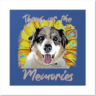 Thanks for the Memories (cute pooch, yellow flower) Posters and Art